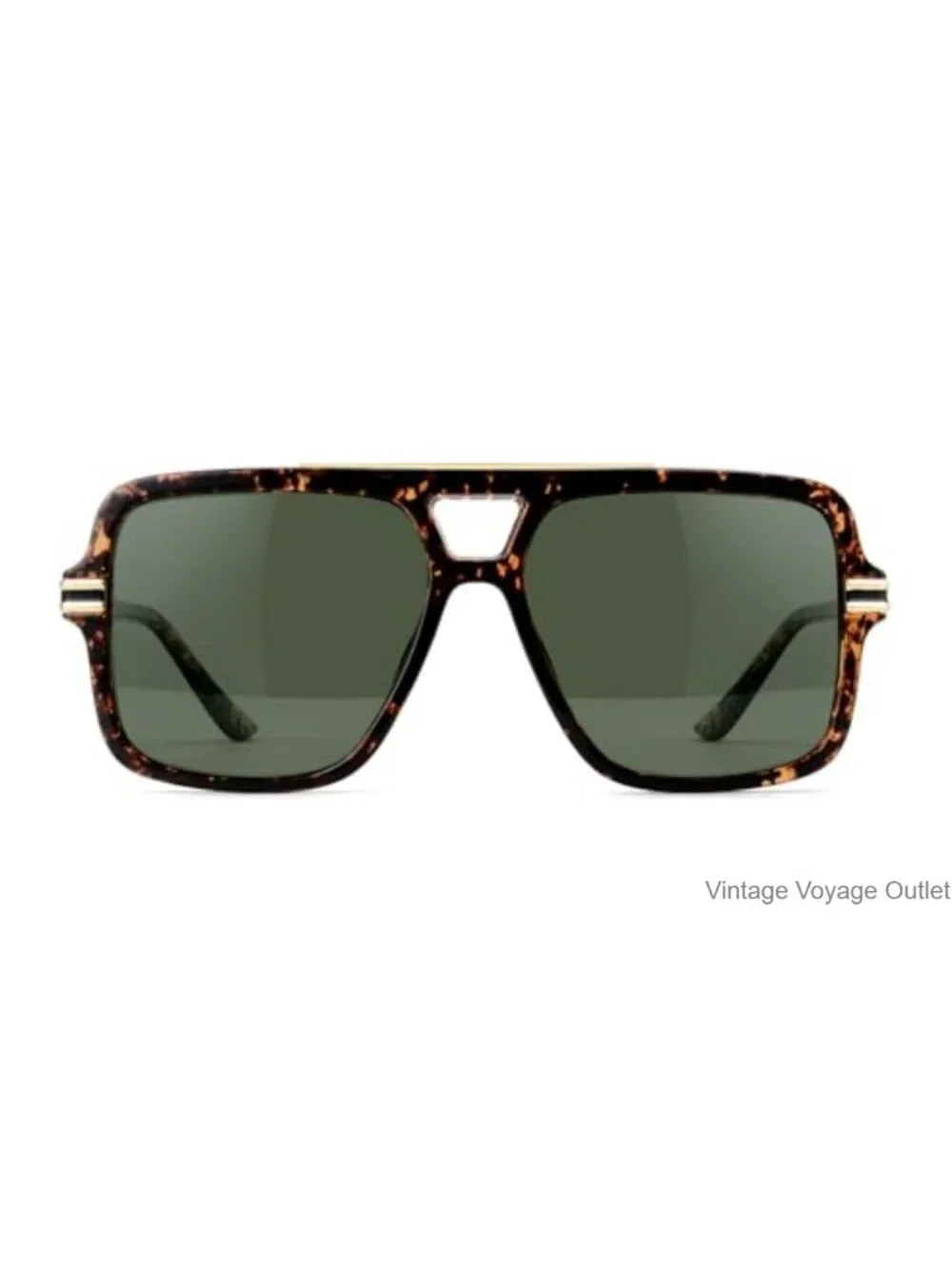 Retro Oversized Polarized Square Sunglasses Lightweight UV Protection